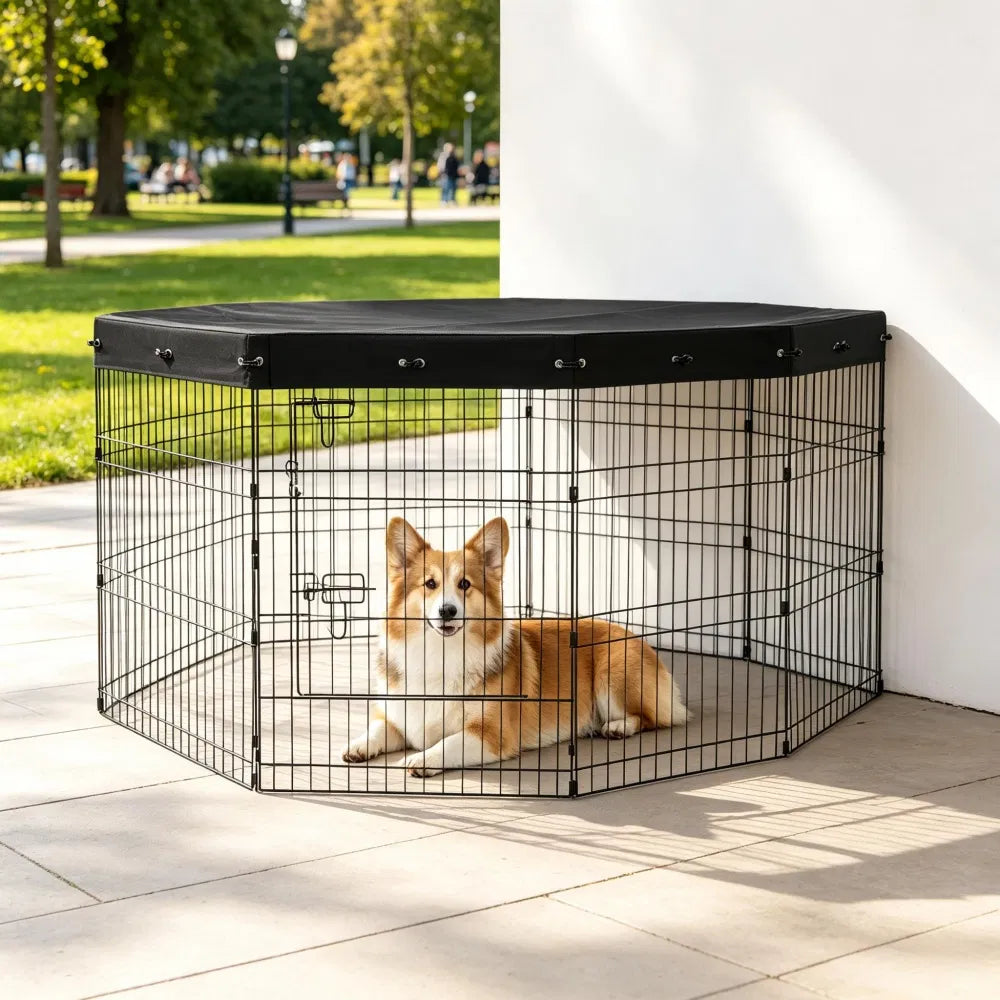 Maison de chien avec facile à nettoyer et espace-sauvegard pour l'extérieur