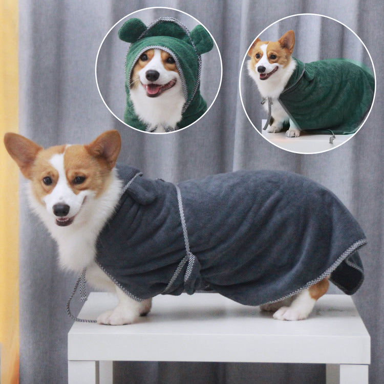 Serviettes pour animaux en fibre ultra fine Absorber l'eau pour chiens Chats Bains Serviettes de bain Soins à domicile et Dai