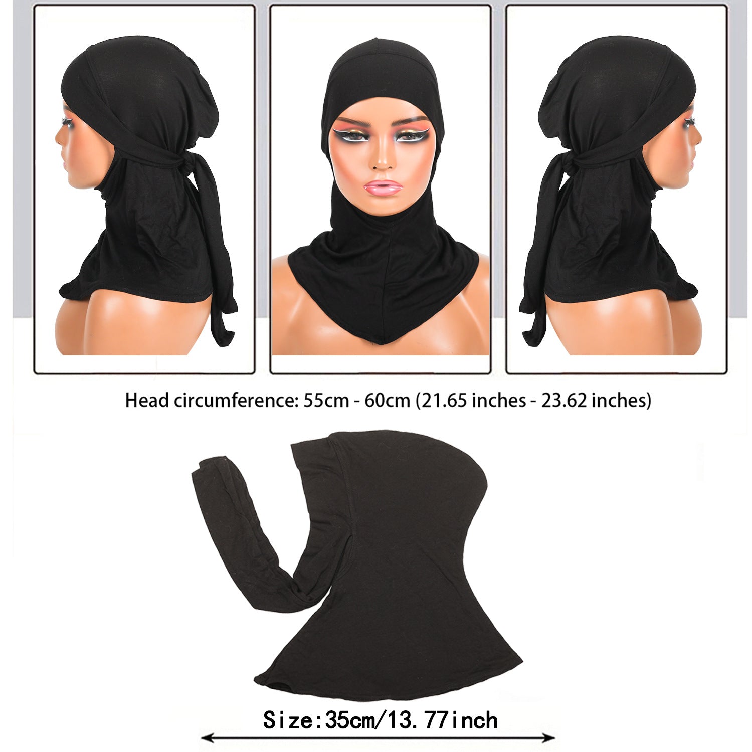 Tête en polyester brodée à la main pour femmes