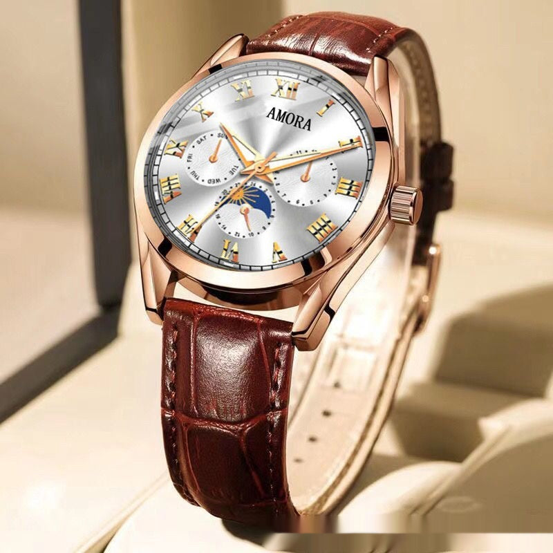 Montre à quartz lumineux non mécanique avec résistance à l'eau