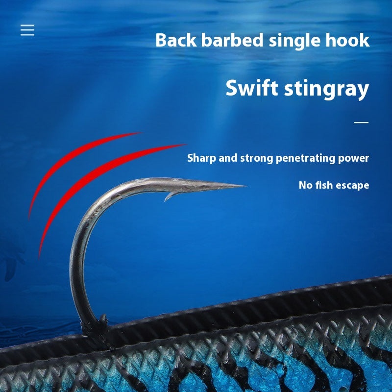 T-tail Soft Fish Jig Hook Lure Lure artificielle