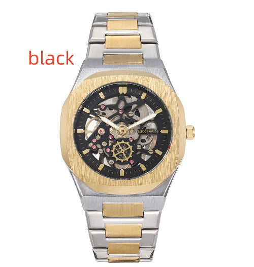 Fashion Alliage Montres Hommes BESTWIN Fermoir papillon creux