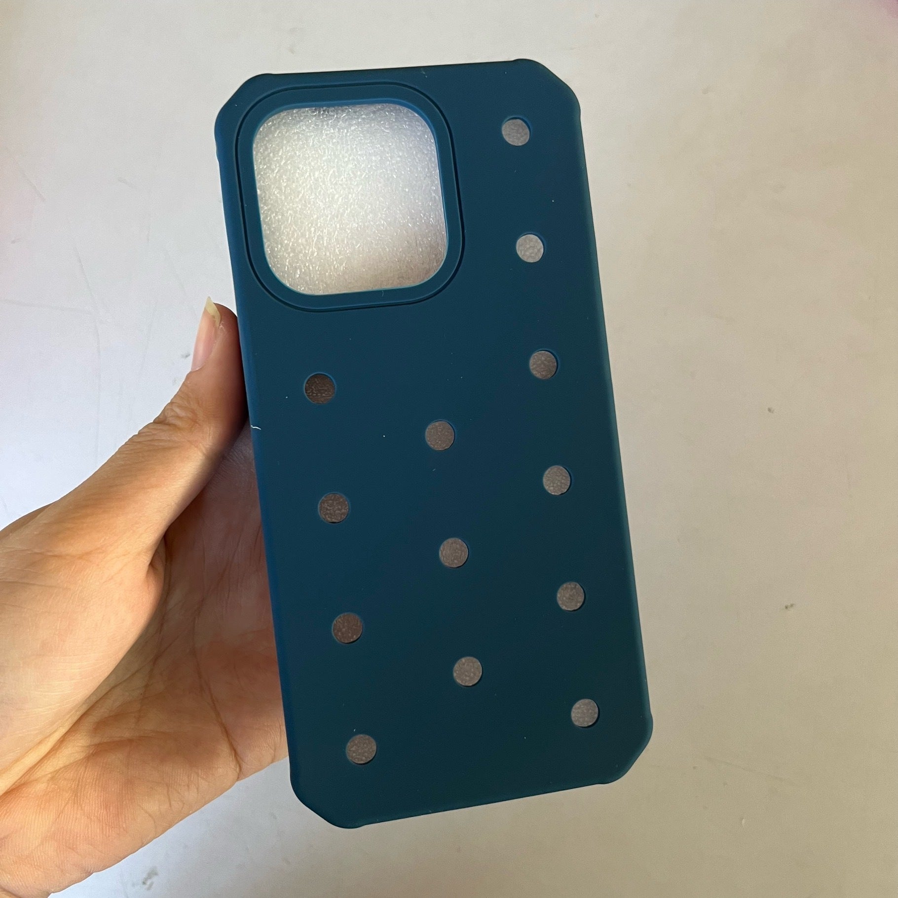Convient pour 11 16Plus trou bricolage shoe Buckle modèle boîtier de téléphone en silicone
