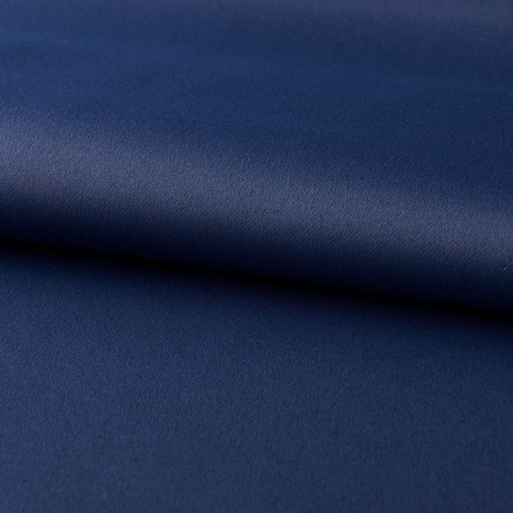 Rideaux imprimés en tissu noir de chambre bleu foncé