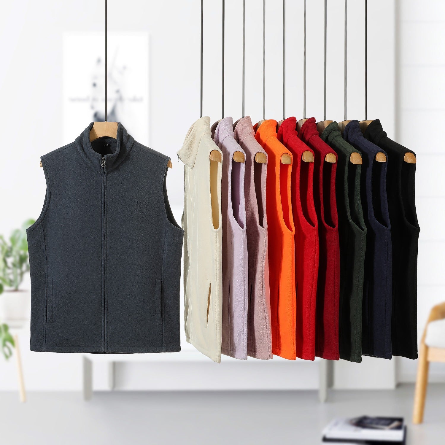 Collier de fermeture à glissière Flèche double face Cardigan Flèche Veste