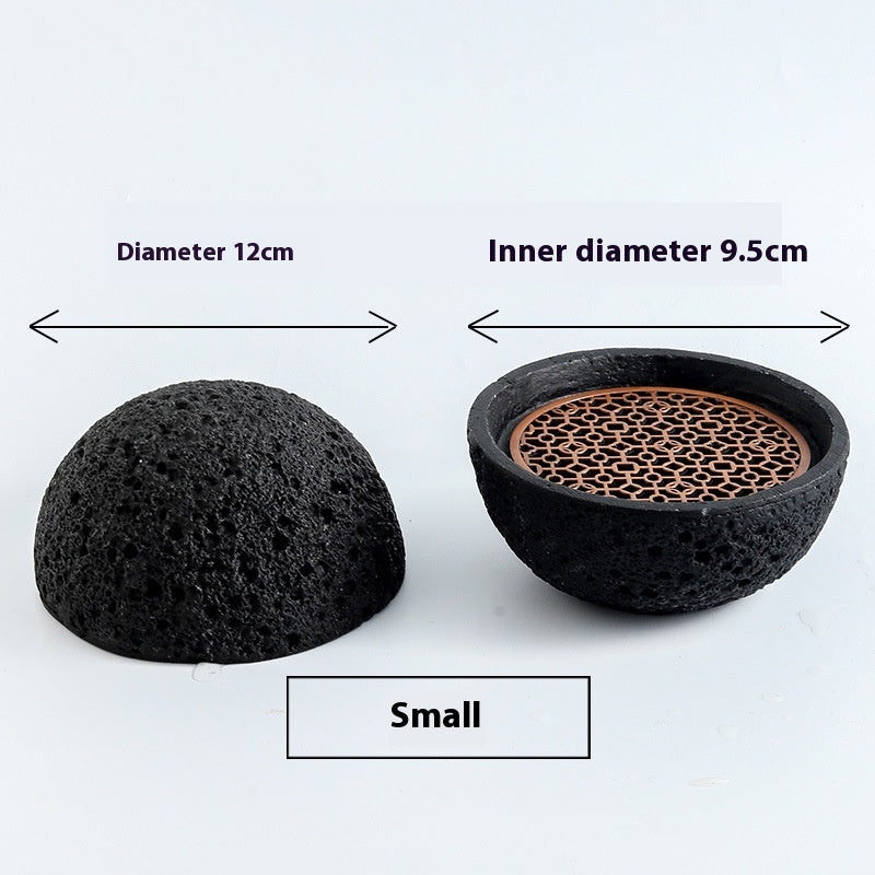 Créative Round Smoked Cup Black Tableware