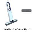 Mini mop-white-handle + tête de brosse-1 pièce