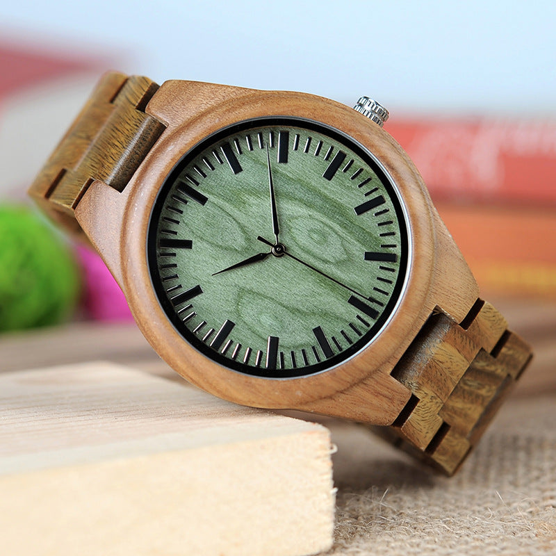 BOBO BIRD G19 Classic Montre Quartz en bois analogique