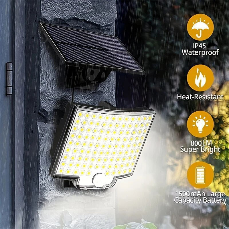 1PC 106LED Split lumière solaire extérieure étanche avec mot