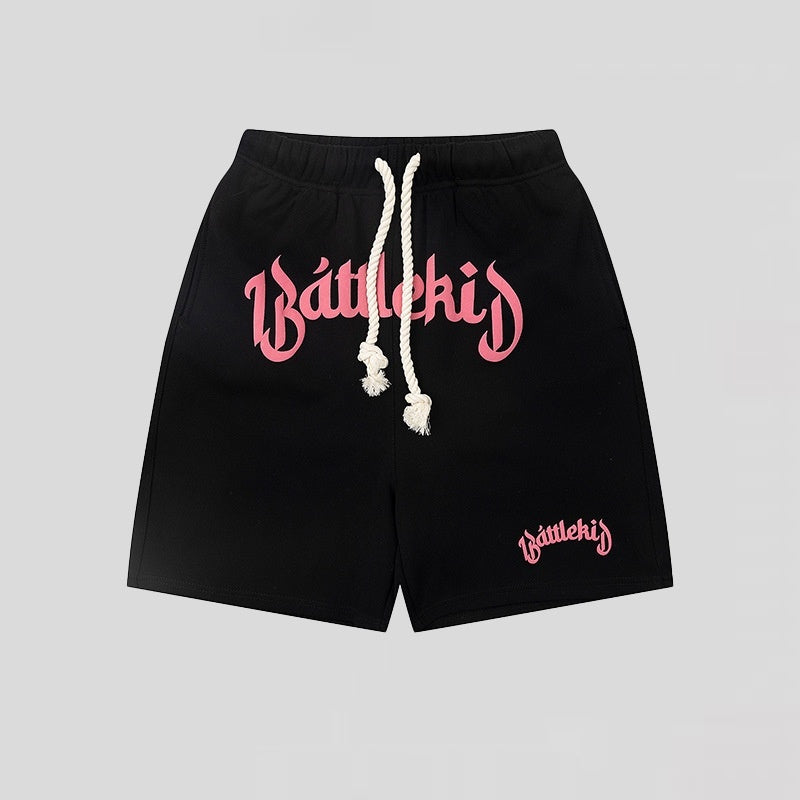 Short tendance Hip Hop Casual Street Rétro Pantalons recadrés Pantoufles