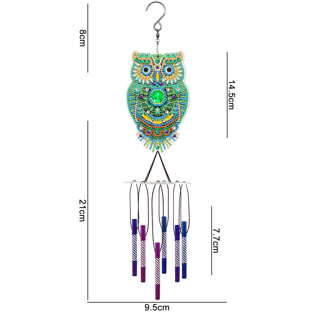 Diamant Peinture Wind Chime Pendentif DIY Handmade Outdoor Sun Catcher