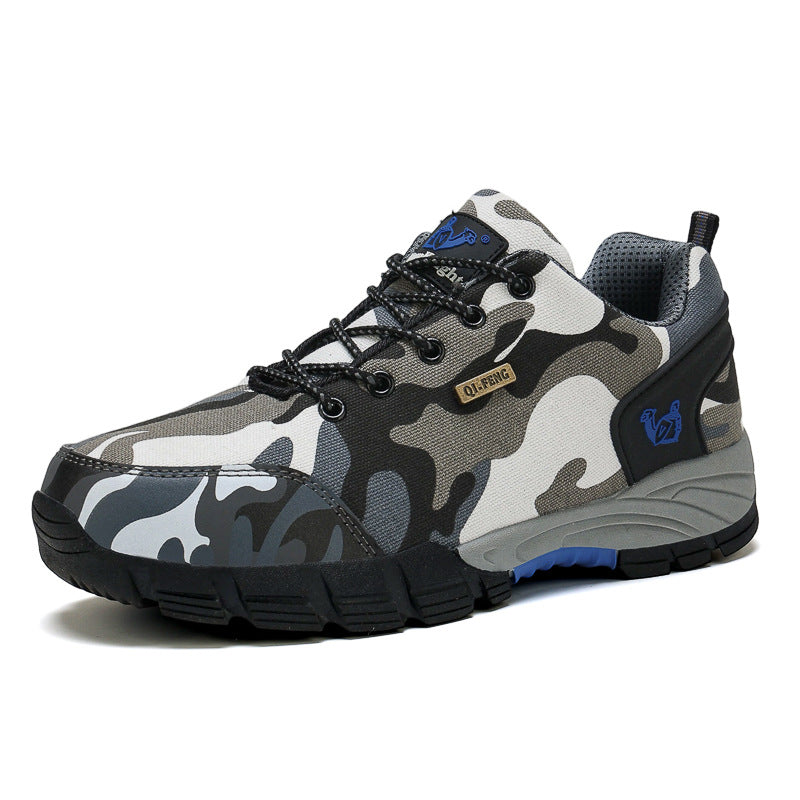 Camouflage Randonnée en plein air Hommes Respirant Bas-top Trekking Sneakers pour l'entraînement militaire