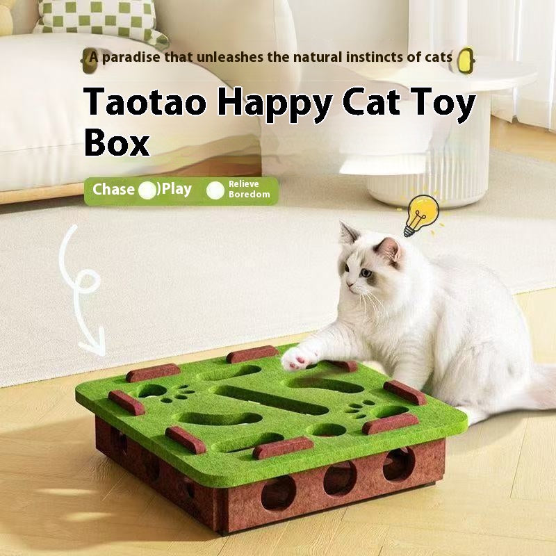 Jouet de chat Self-Hi soulageant Stuffy Artifact Trou Boîte en feutre