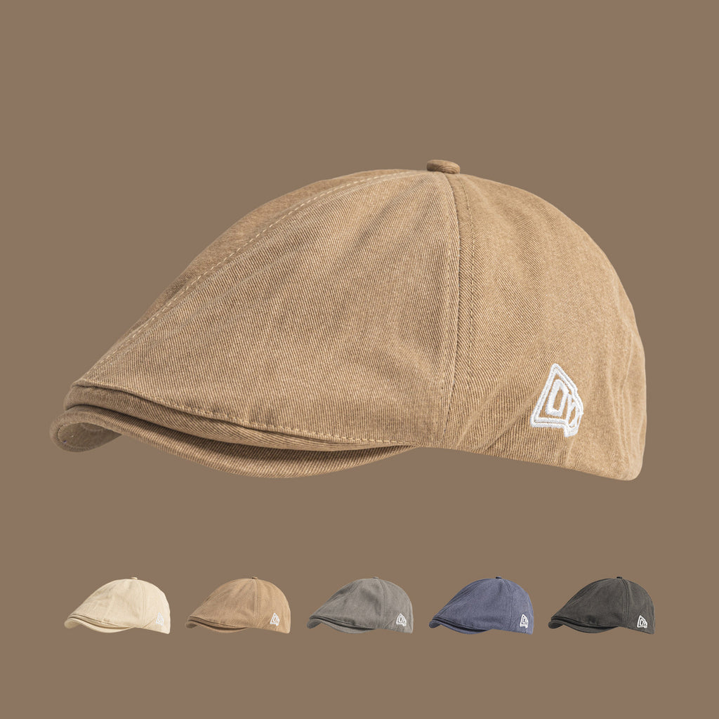 Broderie monochrome OYC Soft-top Style élégant et simple Bonnet Hat avec brim approprié