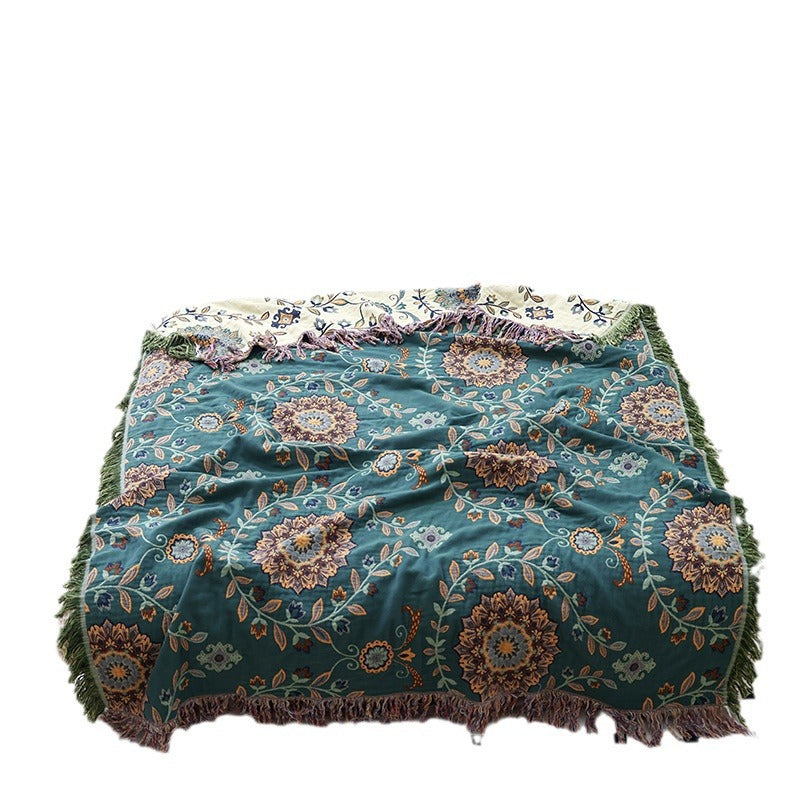 Couverture de serviette en coton pur double face disponible