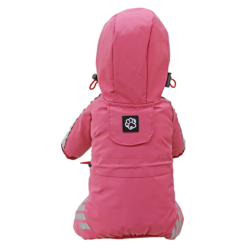 Pâte de pluie pour chien Pack complet Quatre pieds Waterproof Rain Cape Pet Produits