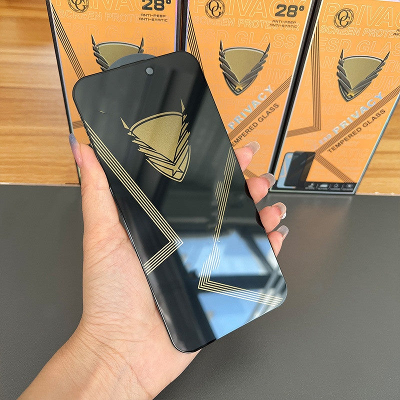 Anti-peep Film HD 8 Protecteur d'écran en verre 12pro trempé pour téléphone portable