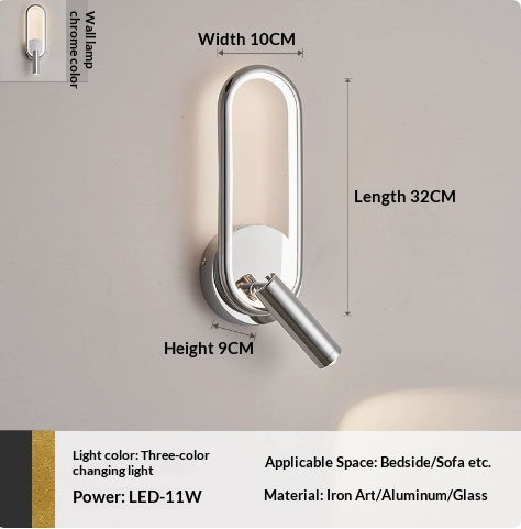 Lumière de mur créative pour le côté du lit