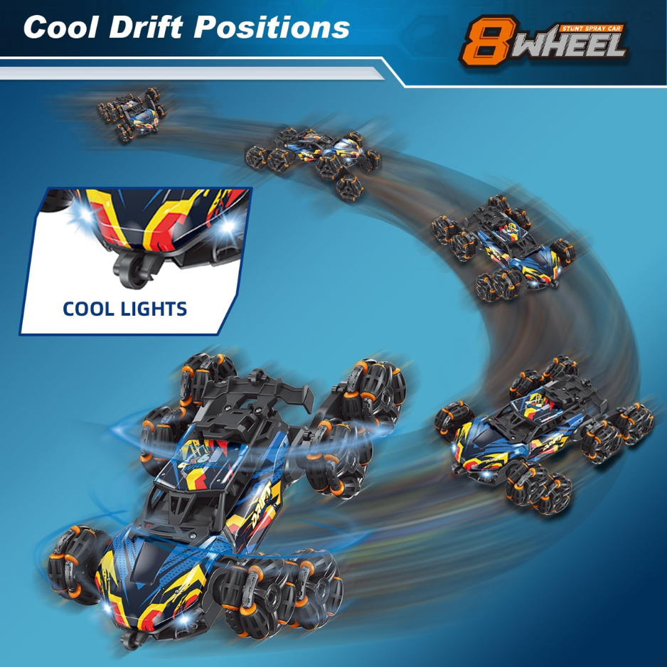 Cool 8 roues mains contrôlés Rc Stunt Car Jouets