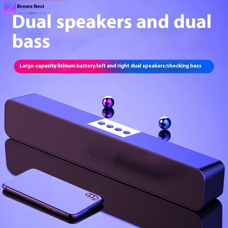 Notebook Bureau Long Bluetooth Haut-parleur de basse supplémentaire