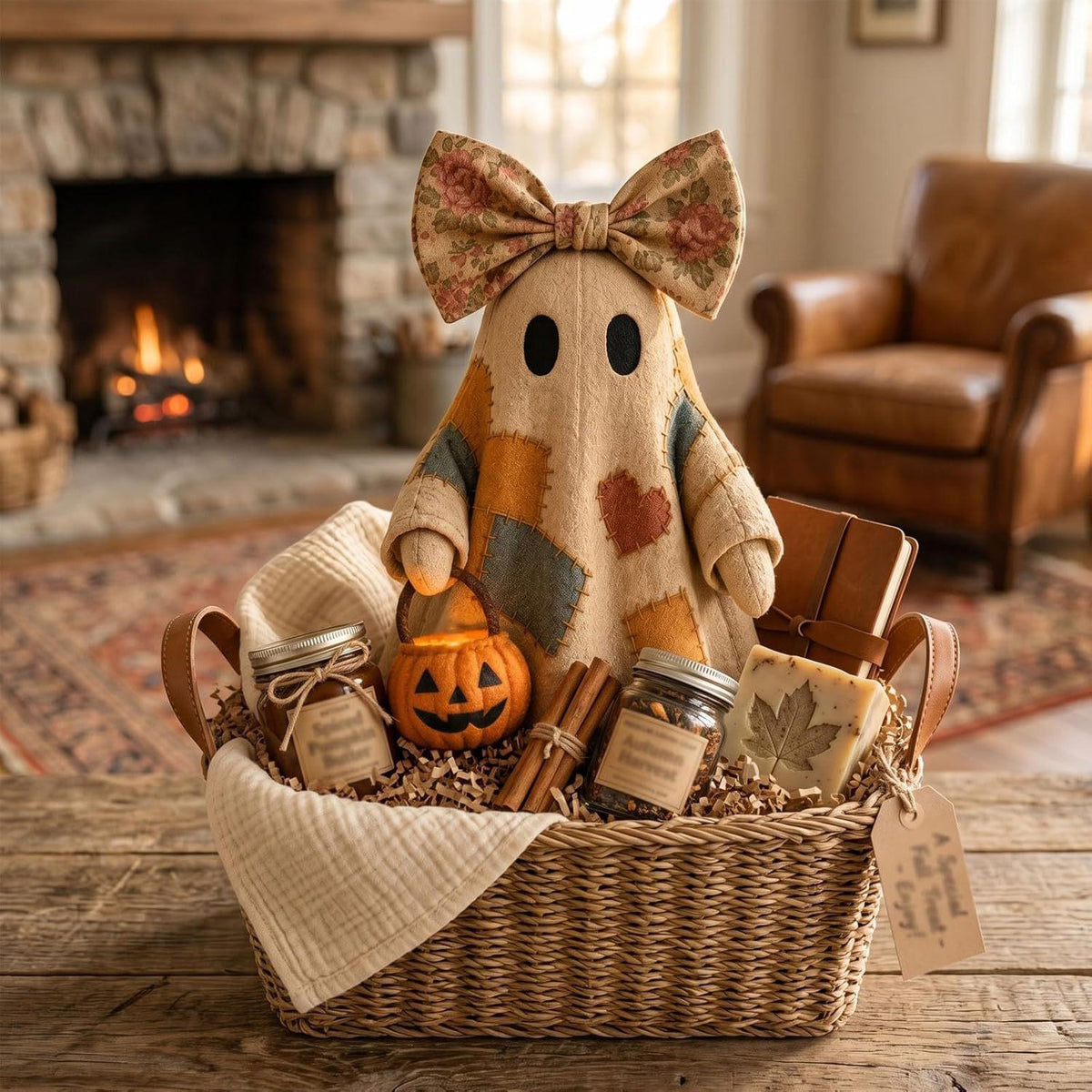 Patchwork Ghost Décoration d'Halloween