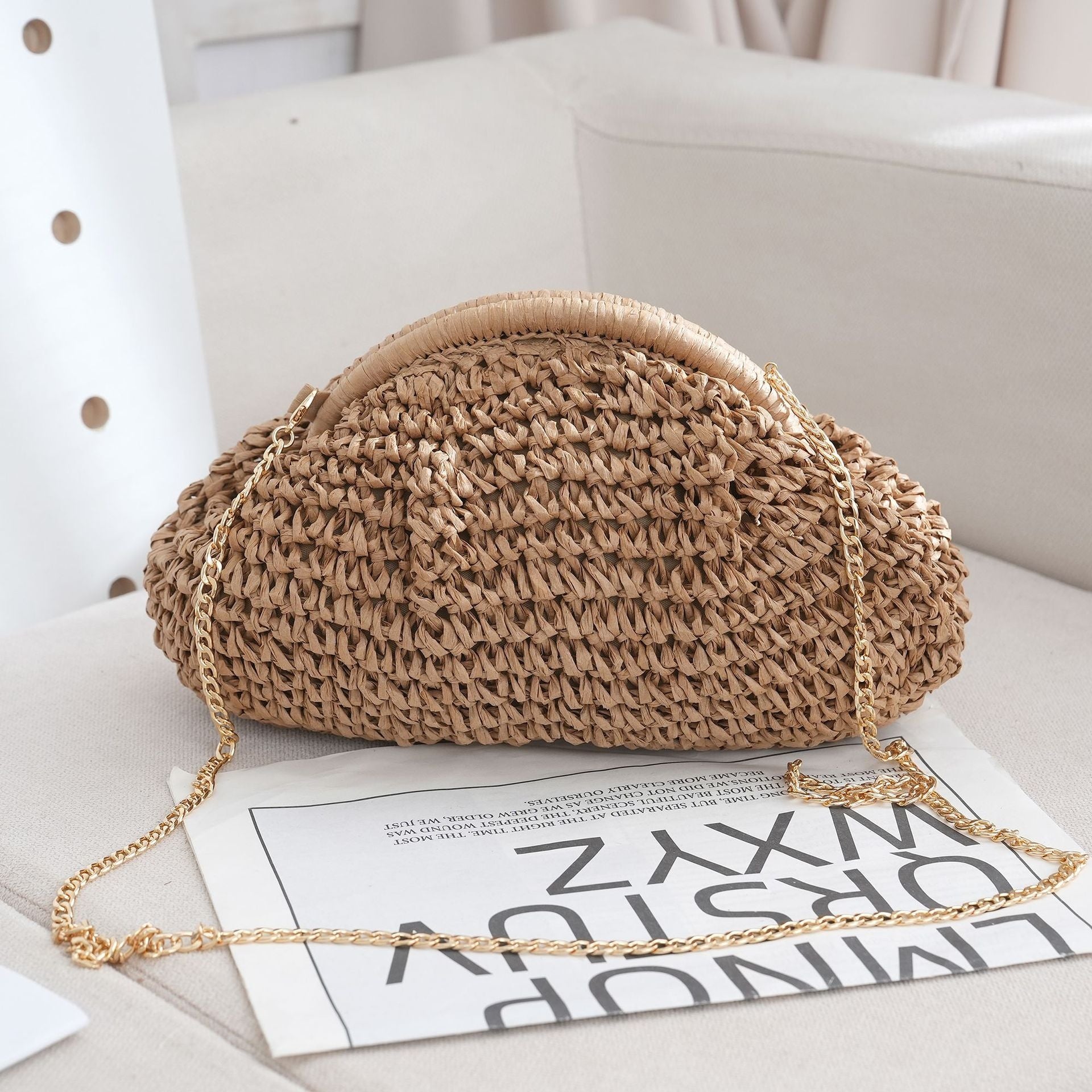 Sac croisé à une épaule-khaki-31 * 10 * 21cm-1 pièce