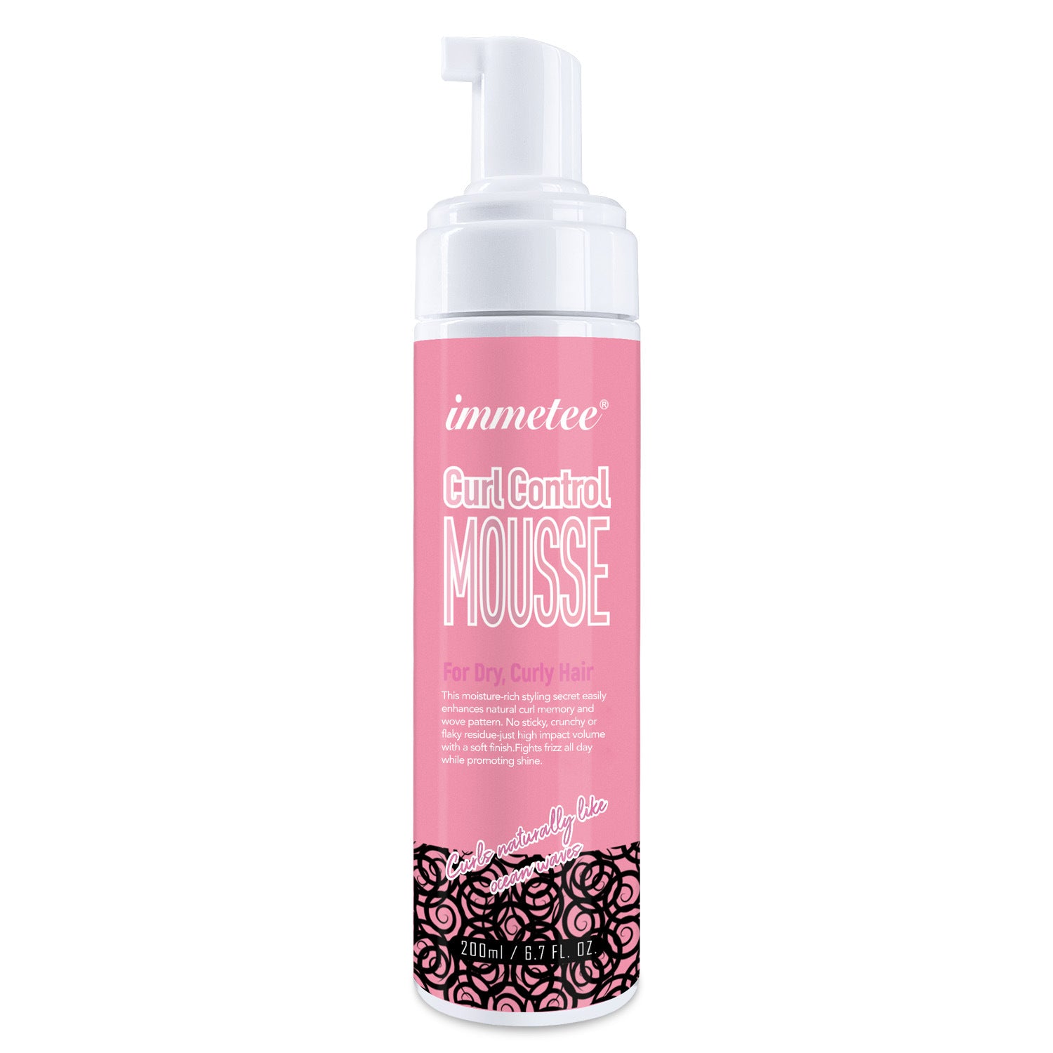 Coiffure bouclée Shaping Mousse Hydratante et Scalding soin des cheveux Elastin Bubble Mousse