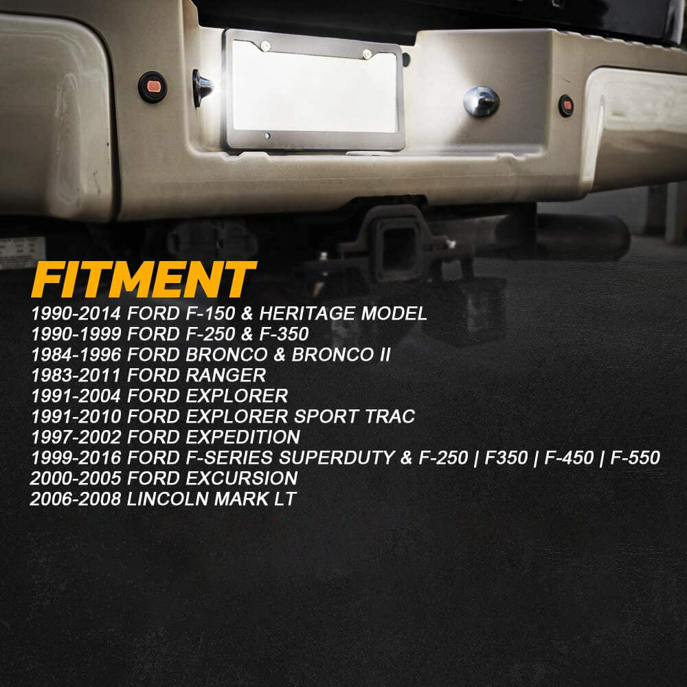 2x LED plaque d'immatriculation lampe d'étiquette de remplacement pour Ford F150 F250 F350