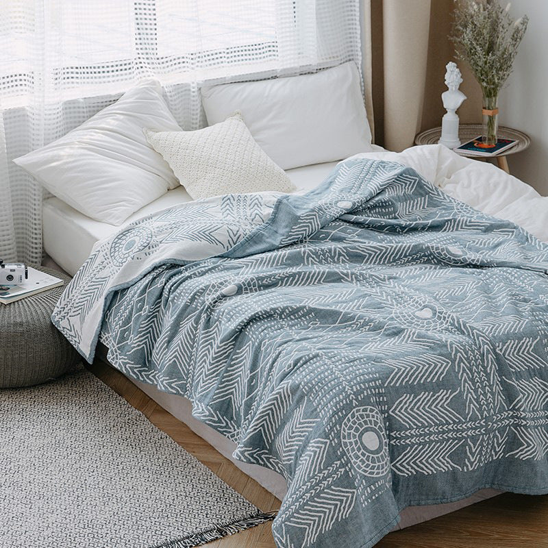 Pure Cotton Gauze Single/Double Summer Cooling Blanket