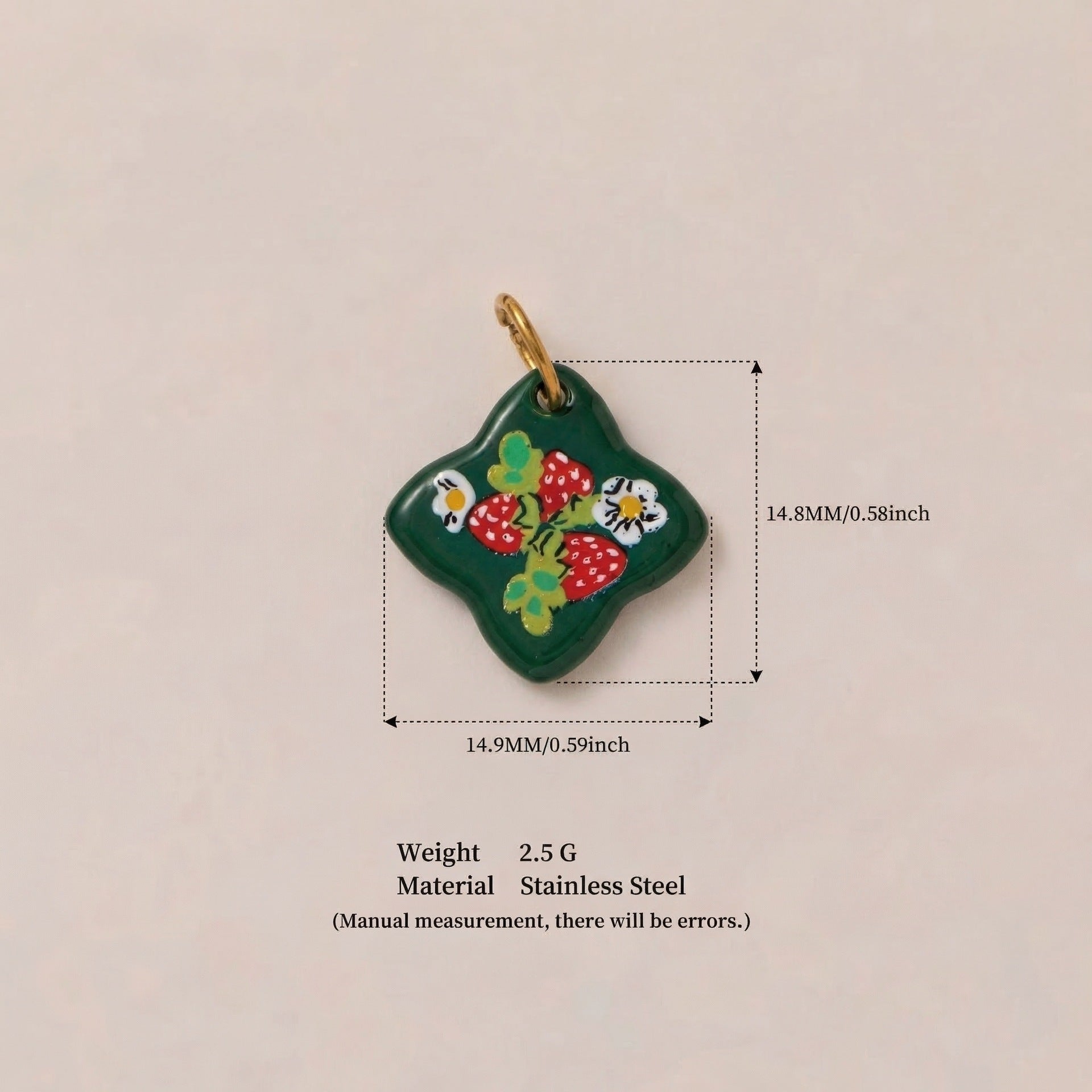 Accessoire pendentif à imprimé floral