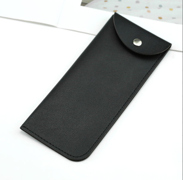 Verres sac de rangement-PU cuir-noir-1 pièce