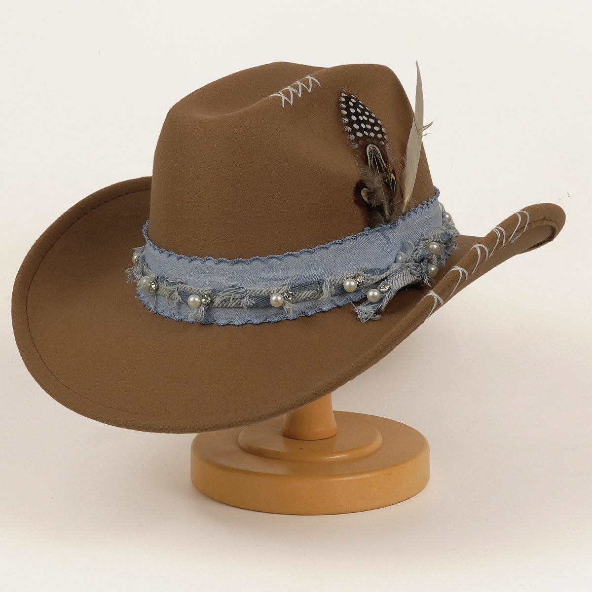 Chapeau de jazz vintage Western Cowboy