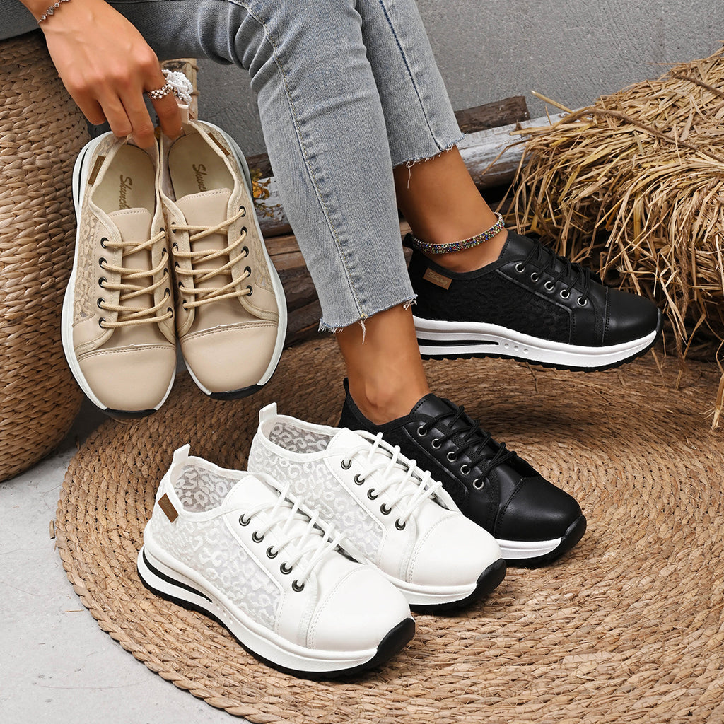 Femmes Pompes Casual Loafers avec un talon caché
