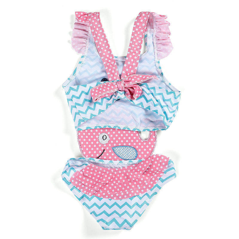 Bébé filles Maillot de bain Pastèque Maillot de bain Natation Plage Baignoire Bikini Mignon Été One-piec