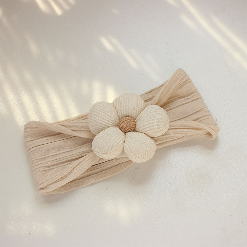 Soft Nylon Baby Flower Headbands pour nouveau-nés