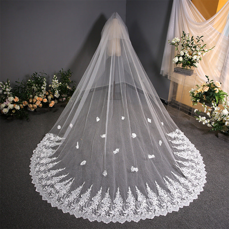 Dentelle Dentelle Robe de mariée Trailing