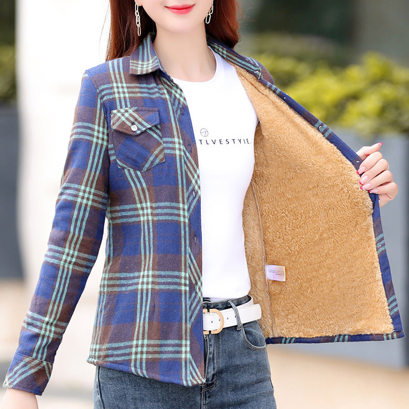 Chemise à la mode coréenne pour femmes à la fois plus taille