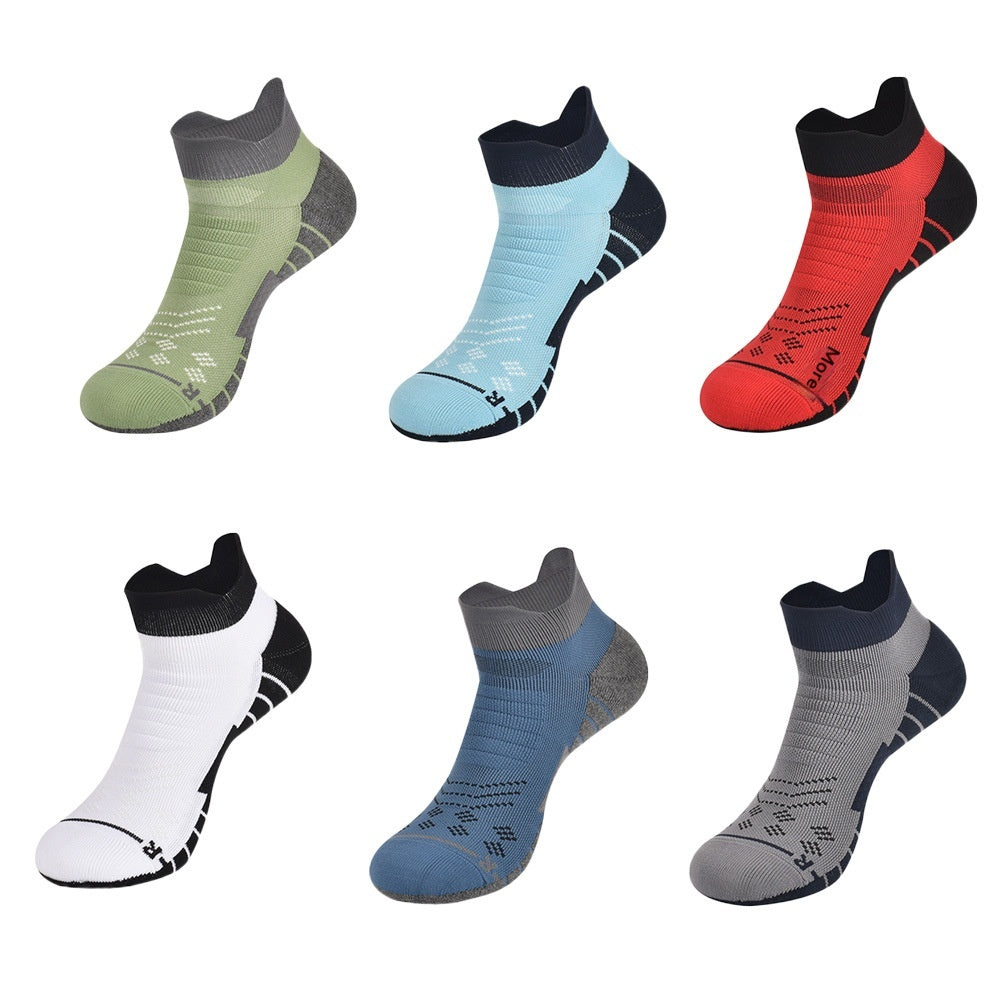 Hommes Été Chaussettes antibactériennes absorbantes antidérapantes à faible compression