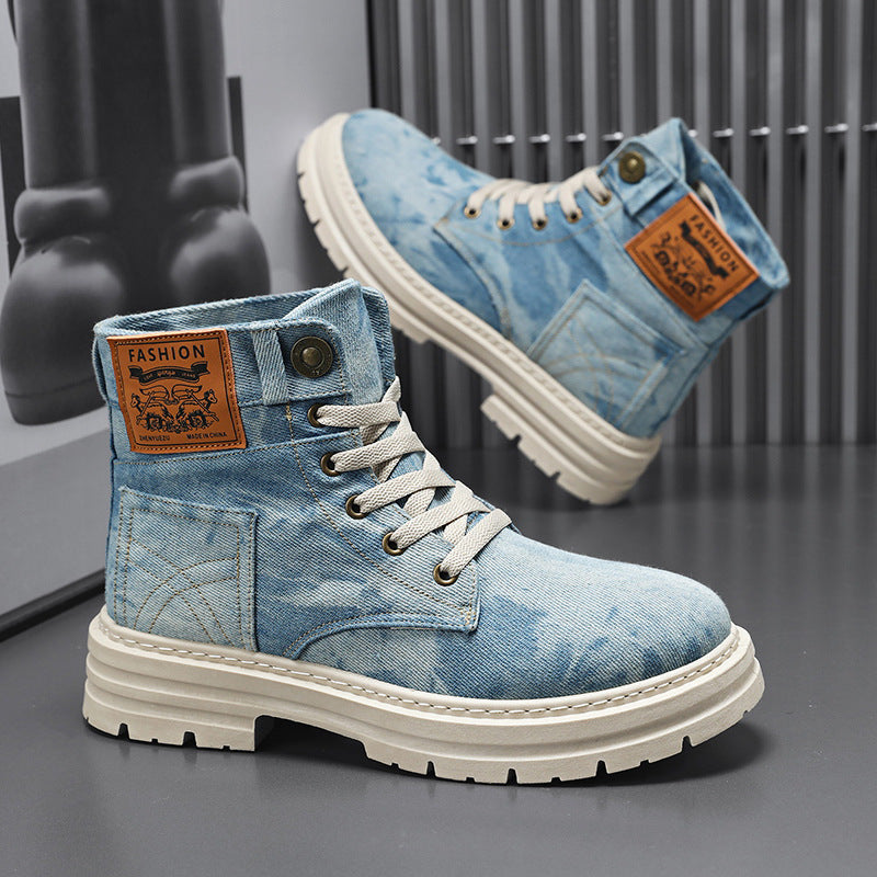 Bottes hautes pour hommes de style britannique