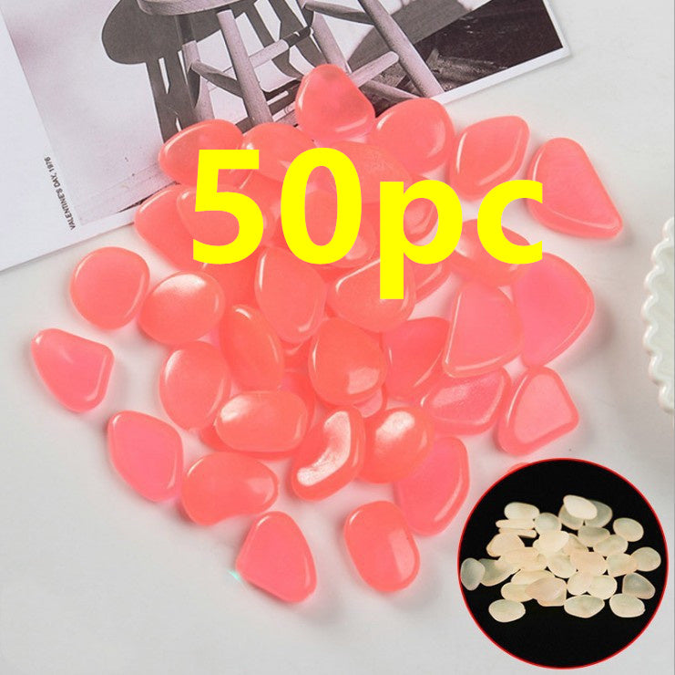 Pierres lumineuses Aquarium fluorescent Pebbles Fish Tank Jardin Pierres lumineuses