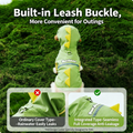Dog Raincoat Imperméable conception de dinosaure à 4 pattes avec couverture de queue pour petit moyen grand do