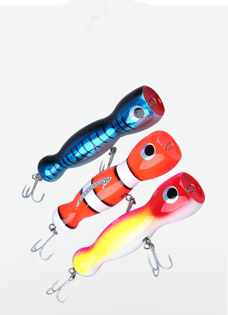 Bâton en bois à vagues en bois fabriqué à la main GT Trolling Niugang Tuna Sea Bait