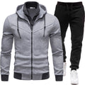 Veste de patchwork sport et pantalons à manches longues occasionnels