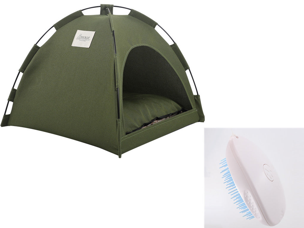 Cat Tente Cooling Mat Dog House Pet Canapé Camping Dog Lit avec coussin pour chien Kennel Intérieur