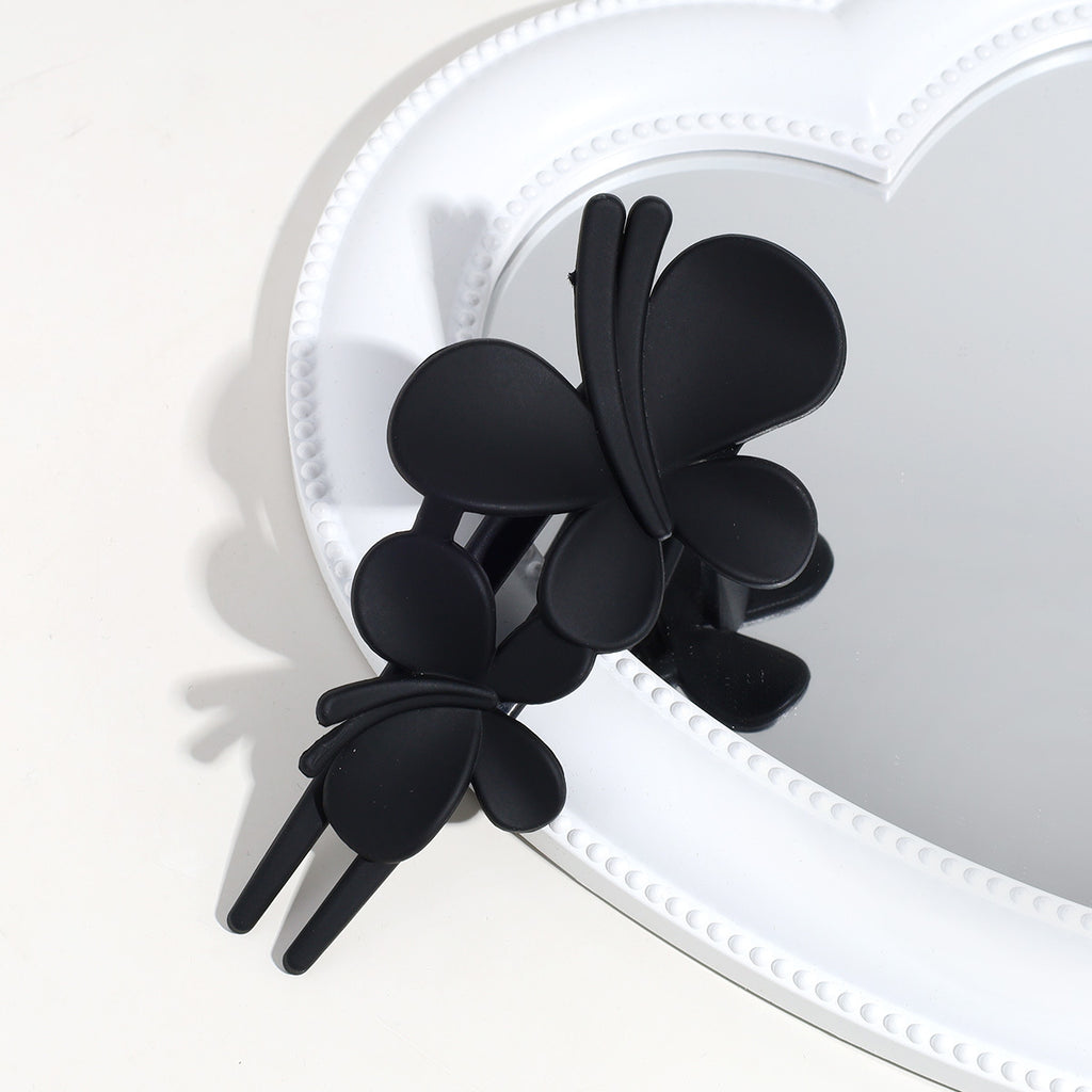 Sentez le papillon Clip Matte Texture après Barrettes