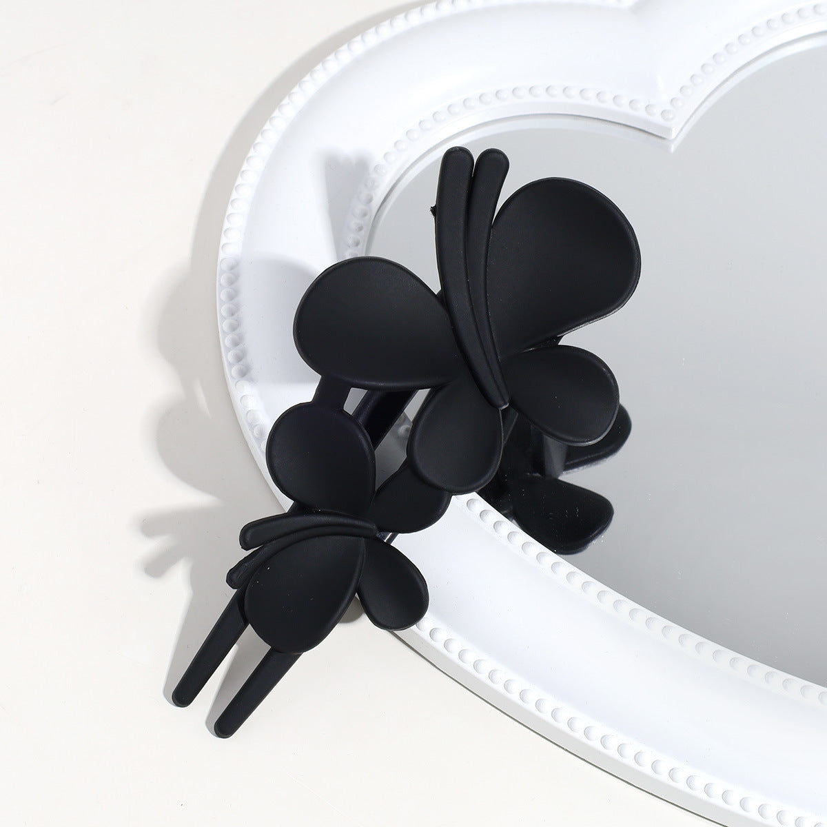 Sentez le papillon Clip Matte Texture après Barrettes