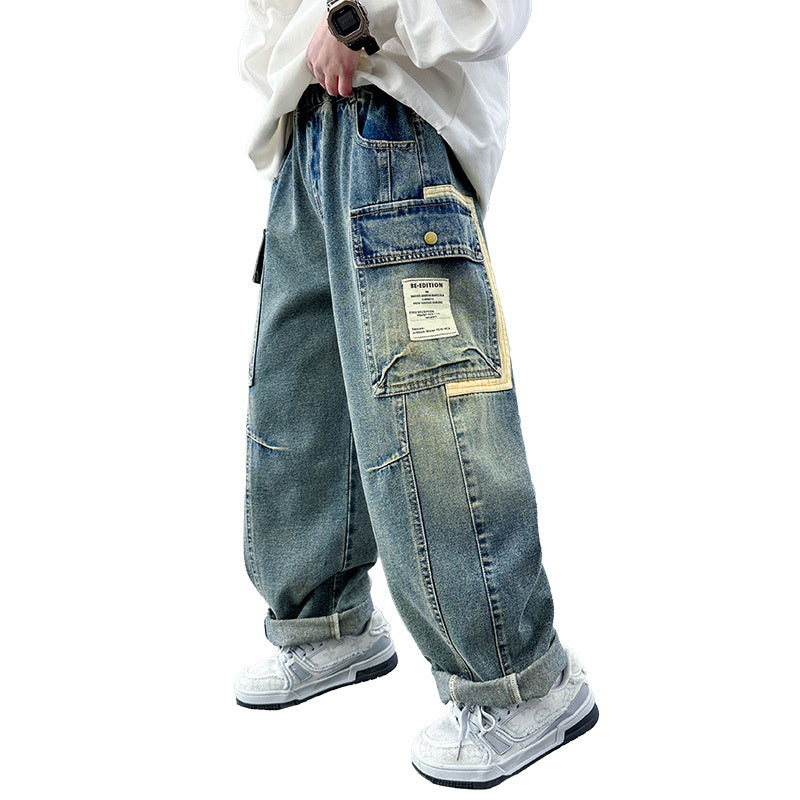 Vêtements de printemps pour enfants Pantalons droit