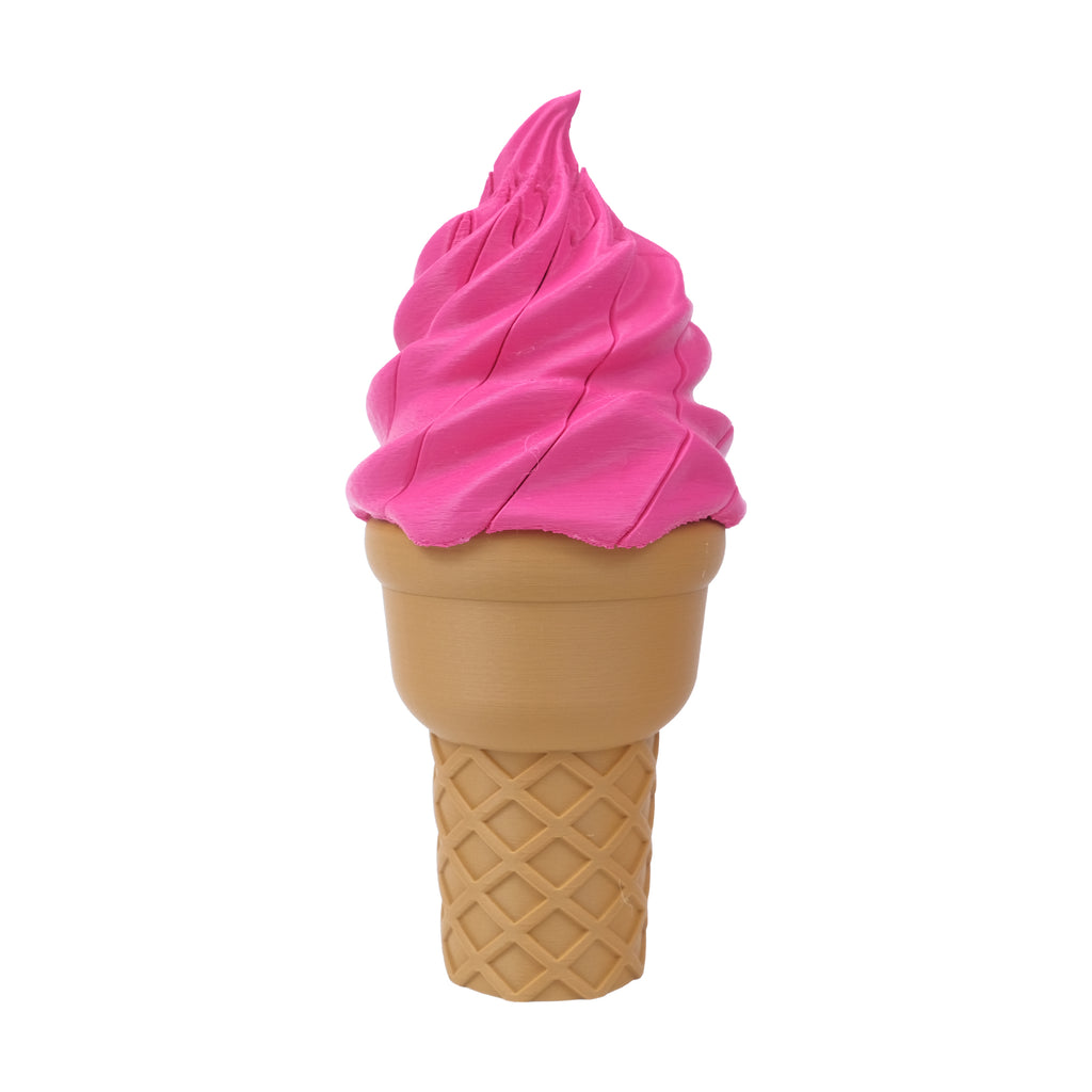 Ornement imprimé de crème glacée déformable 3D