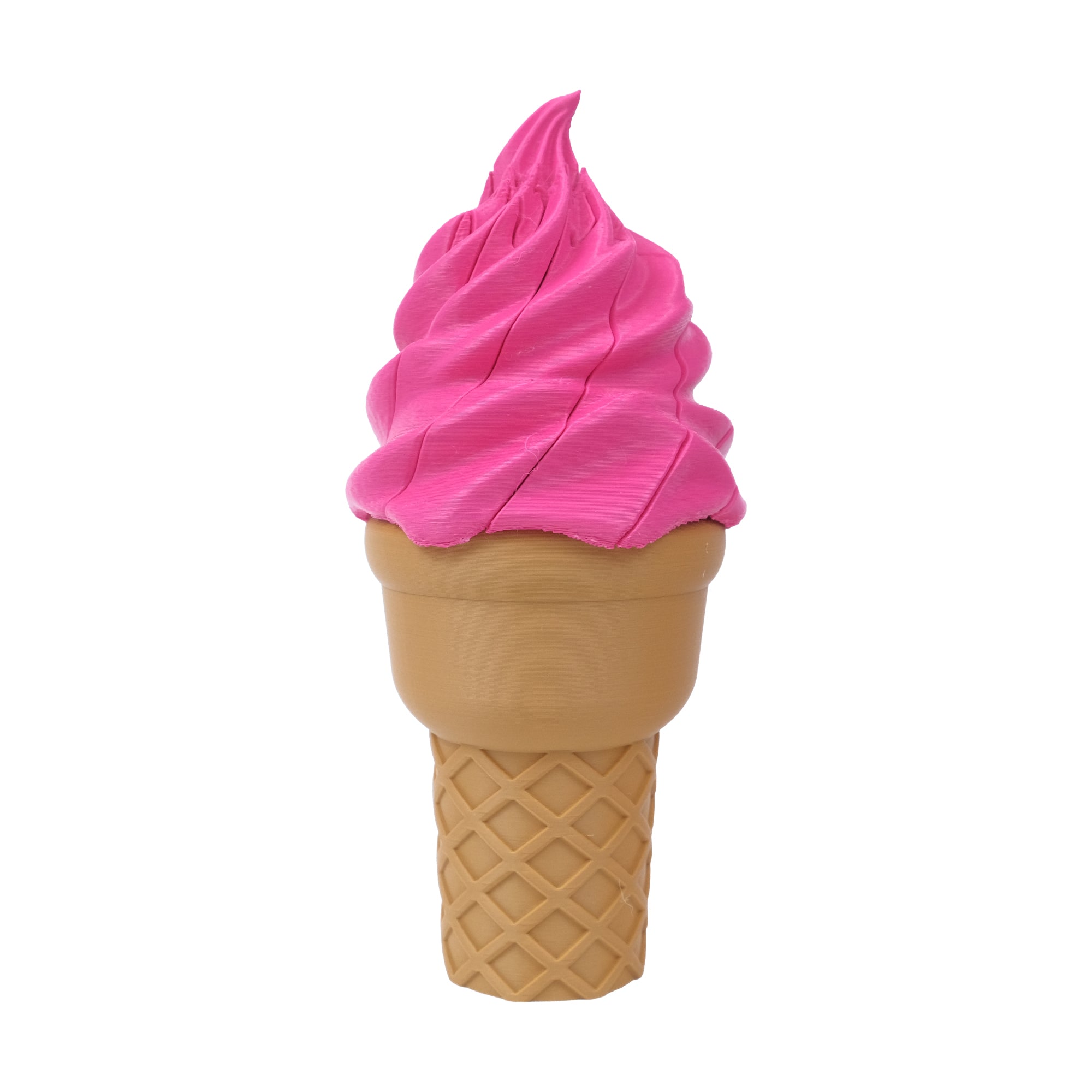 Ornement imprimé de crème glacée déformable 3D