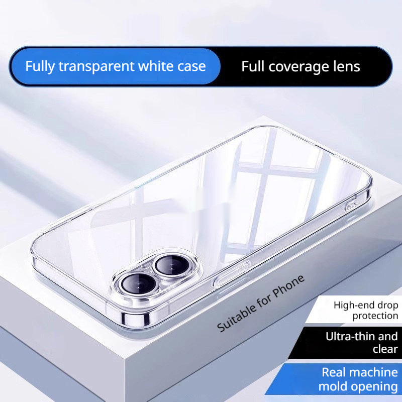 Cas de téléphone transparent ultra-mince sans glissement